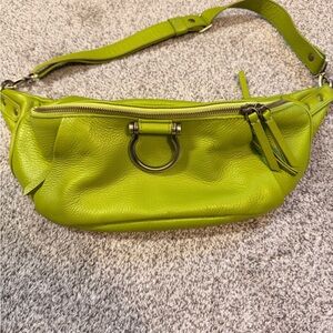 Sapahn Dominique Lime Green Oil Leather
